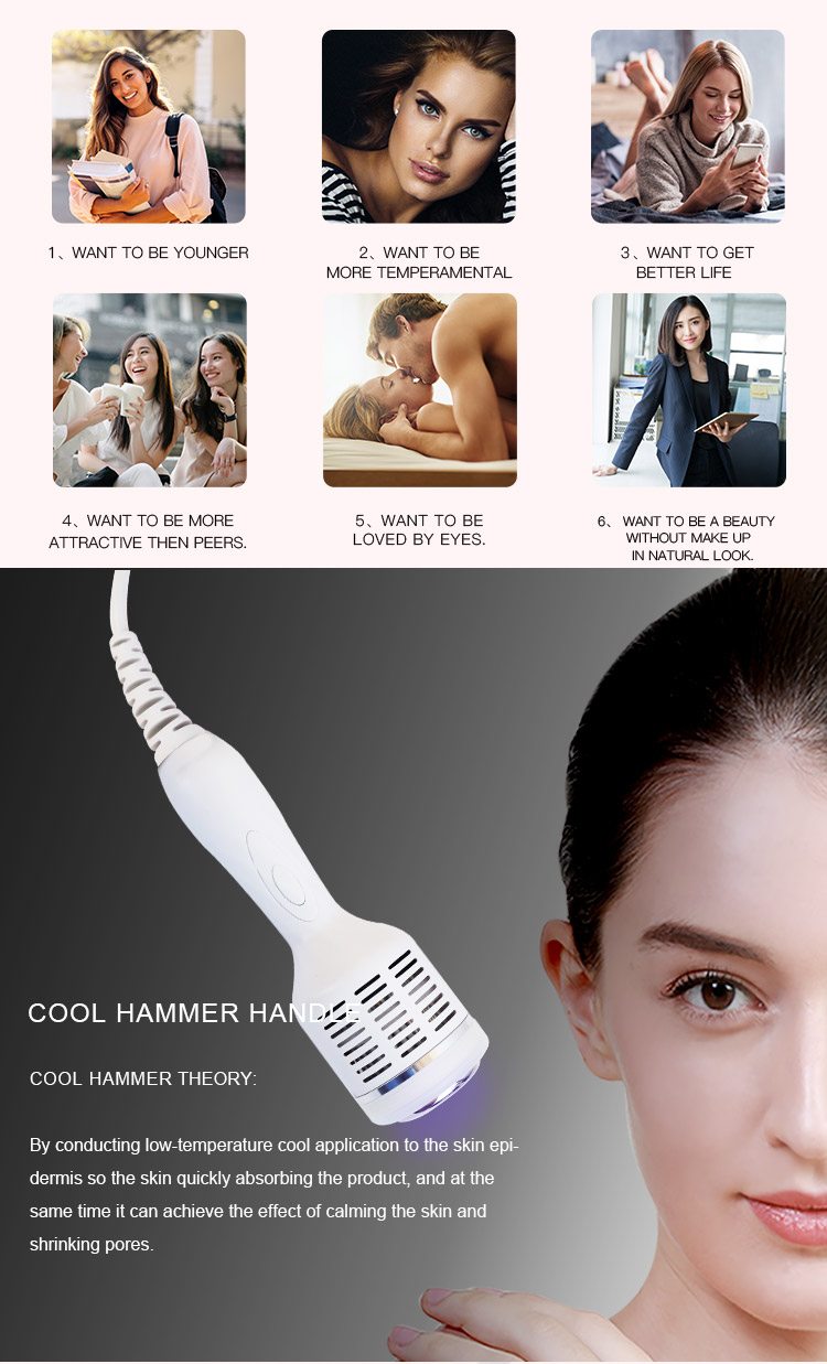 2-in-1 Mesotherapy Injector with Cryo Ice Hammer & Microcurrent