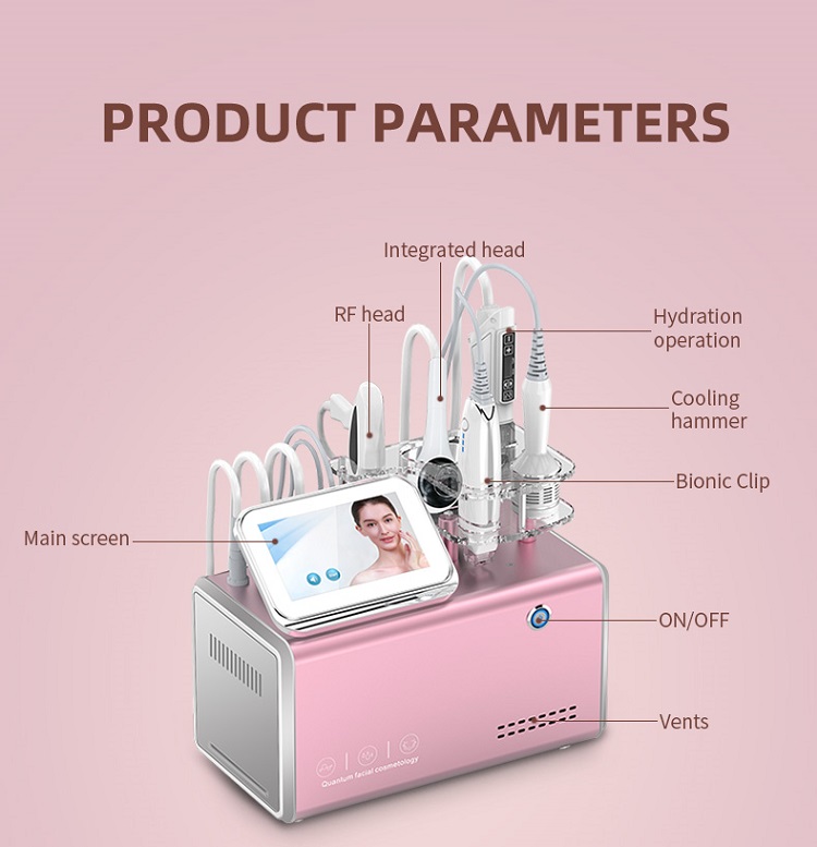 Vacuum Mesotherapy Device with Cold Hammer for Facial Recovery