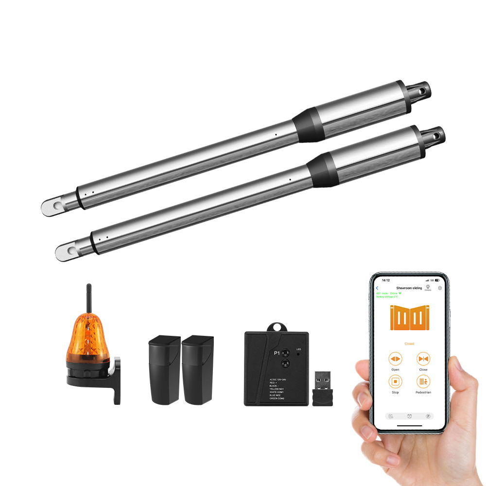 Mô Tơ Cổng Mở Xoay Tự Động Tấm Cánh Đôi 24VDC - Thiết Bị Mở Cổng Tự Động Cho Cửa Biệt Thự