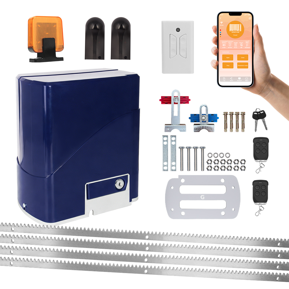 Mô Tơ Cửa Cổng Lùa Tự Động 800kg - Thiết Bị Đóng Mở Cổng Trượt Điều Khiển Từ Xa Baroxon
