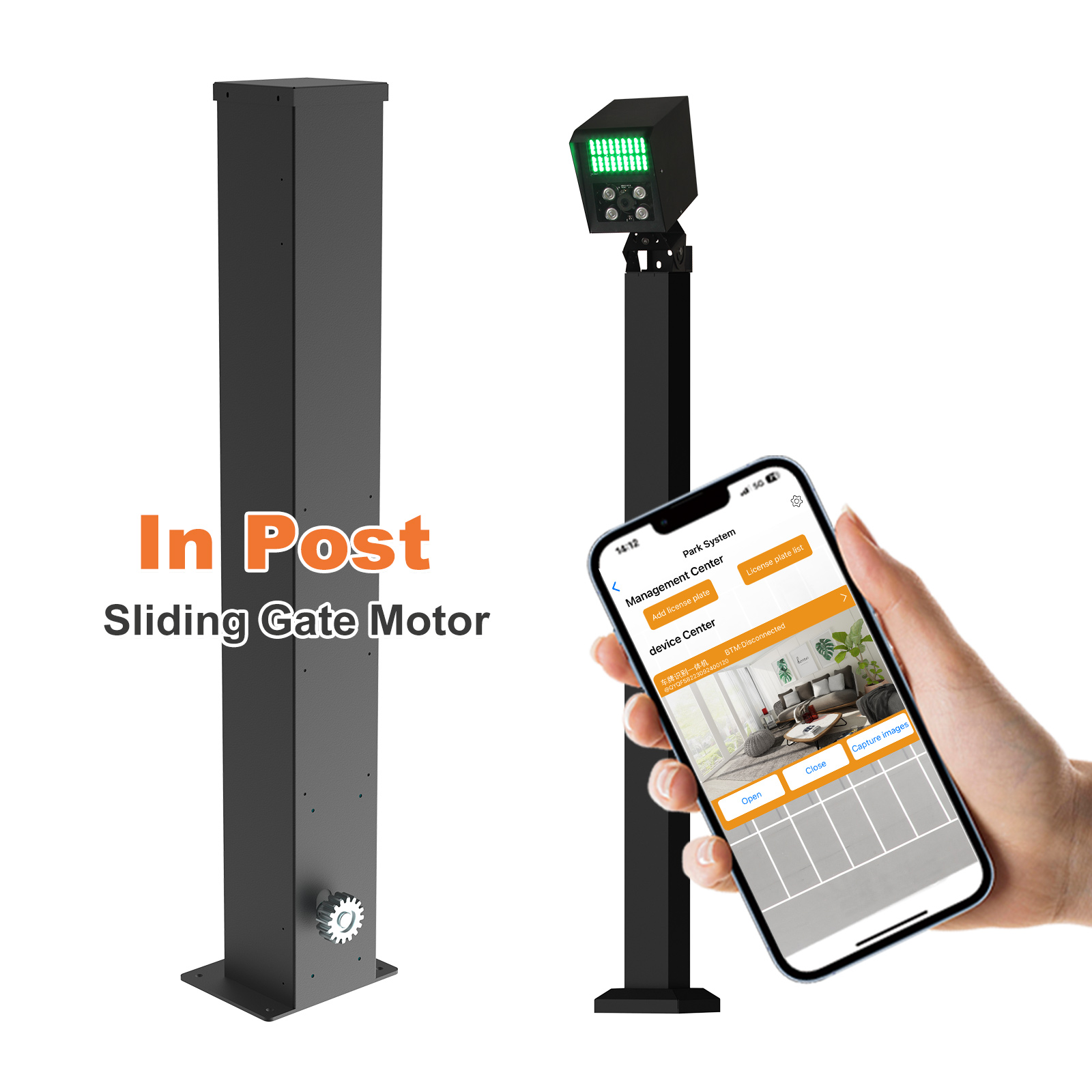 Mô Tơ Cổng Lùa Âm Trụ Tích Hợp LPR - Giải Pháp Nhận Diện Biển Số Cho Biệt Thự Hiện Đại